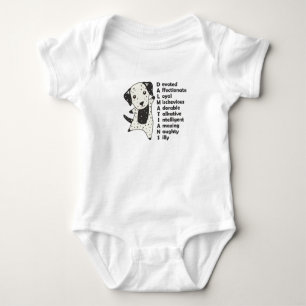 Kenmerken van de Dalmatische honden Cute Dog Romper