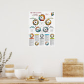Kenmerken van de Vijf Elementen TCM Poster (Keuken)