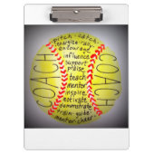 Kenmerken van een coach klembord (Voorkant)