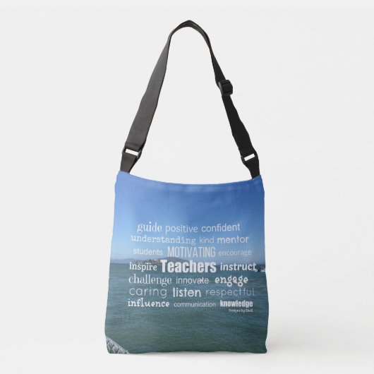Kenmerken van een geweldige leraar crossbody tas (Voorkant)