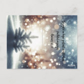 Kenmerken van God Christmas Winter Days Briefkaart (Achterkant)