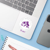 Kenmerken van het sterrenbeeld Waterman Sticker (Laptop met iPhone)