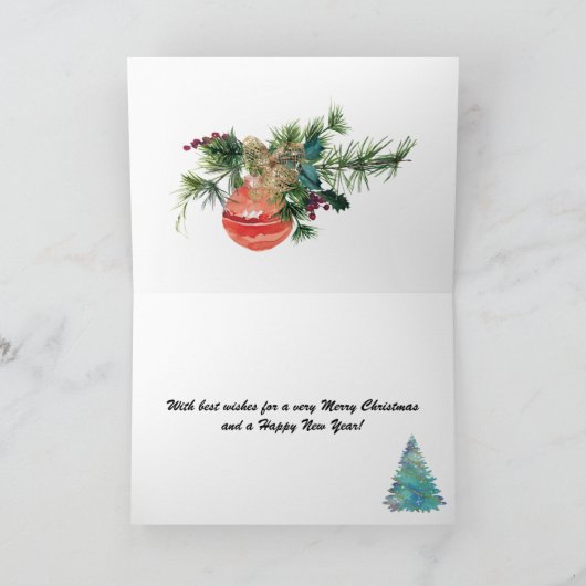 Kenmerkende glanzende mooie kerst Kaart (Binnen)