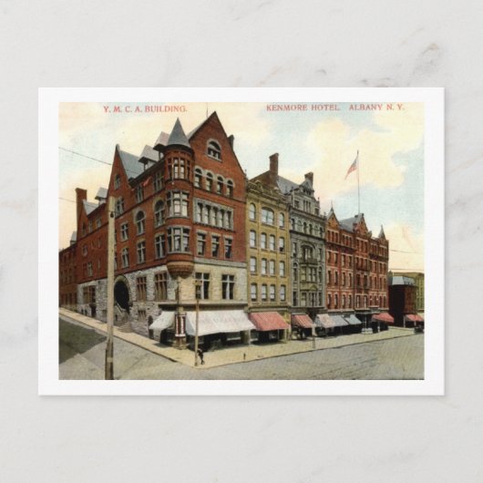 Kenmore Hotel, Albany 1910 Vintage Briefkaart (Voorkant)