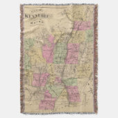 Kennebec County, Maine Deken (Voorkant Verticaal)