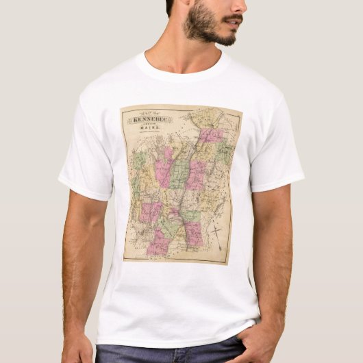 Kennebec County, Maine T-shirt (Voorkant)