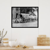 Kennebec Ice Wagon 1899 Poster (Keuken)