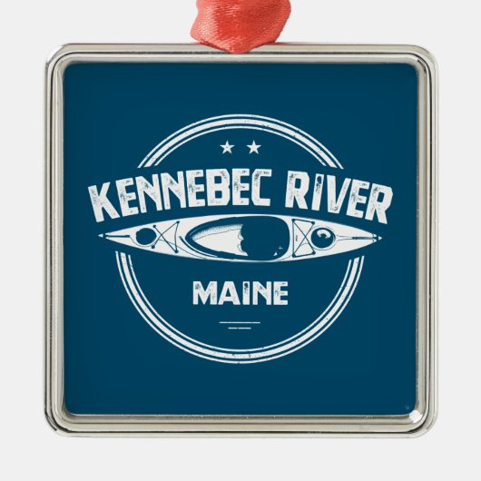 Kennebec, Maine Metalen Ornament (Voorkant)