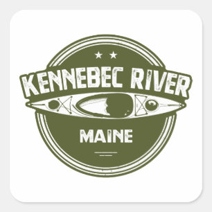 Kennebec, Maine Vierkante Sticker