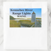 Kennebec River Range Lights, Maine Stickers (Tas)