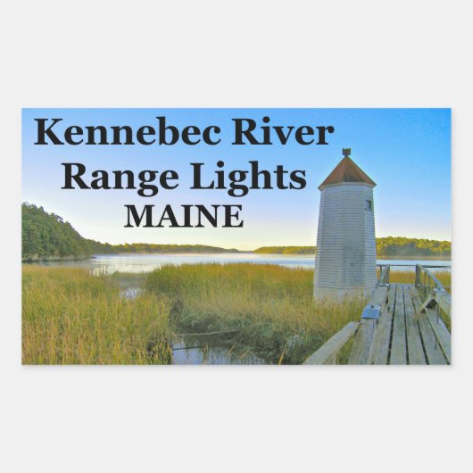 Kennebec River Range Lights, Maine Stickers (Voorkant)