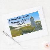 Kennebec River Range Lights, Maine Stickers (Envelop)