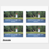 Kennebec River Range Lights, Maine Stickers (Vel)