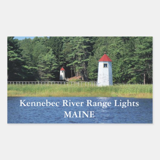 Kennebec River Range Lights, Maine Stickers (Voorkant)
