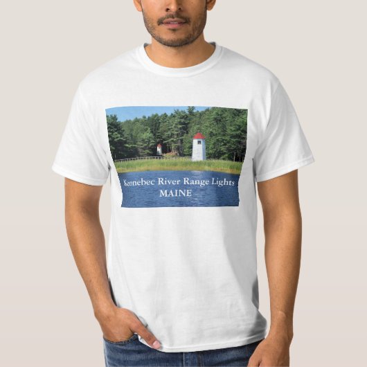 Kennebec River Range Lights T-shirt (Voorkant)