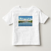 Kennebec Uitzicht van de Augusta Toll Bridge Kinder Shirts (Voorkant)