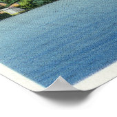 Kennebec Uitzicht van de Augusta Toll Bridge Poster (Hoek)