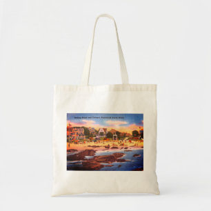 Kennebunk Beach, Maine  Cottages Foto Tote Bag