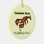 Kennebunk, Maine Lobster Keramisch Ornament (Rechts)