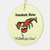 Kennebunk, Maine Lobster Keramisch Ornament (Links)