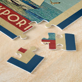 Kennebunkport Jigzaag Puzzle Sailboat Maine Legpuzzel (Zijkant)