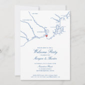 Kennebunkport Maine Elitair huwelijks welkomstfees Kaart (Voorkant)