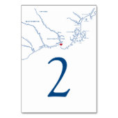 Kennebunkport Maine Kaart Bruiloft (Achterkant)