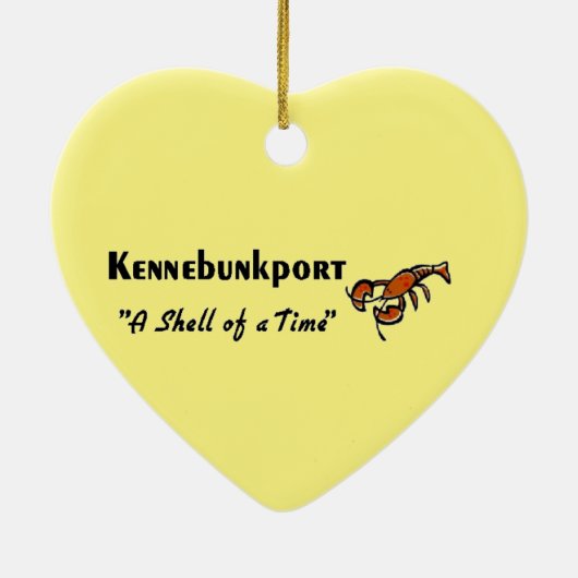 Kennebunkport Maine Keramisch Ornament (Achterkant)