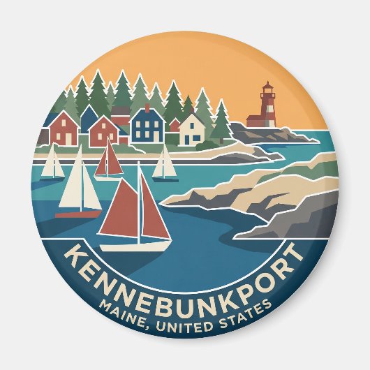 Kennebunkport Maine Magneet (Voorkant)