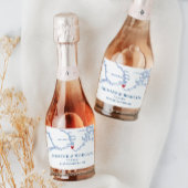 Kennebunkport Maine Wedding Mini Fles Sparkling Wijnetiket
