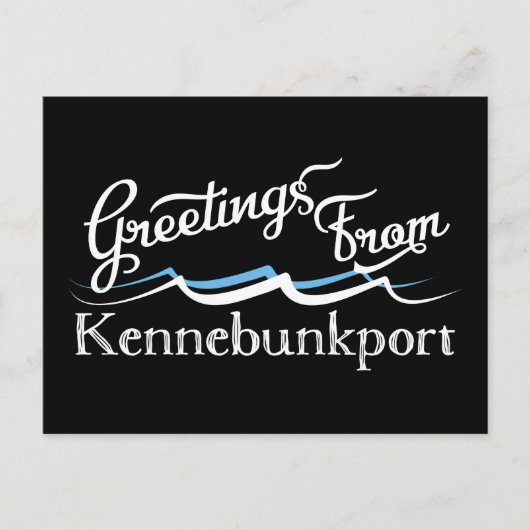 Kennebunkport Water Waves Briefkaart (Voorkant)