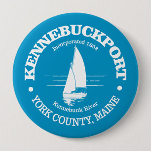 Kennebunkport (zeilboot) ronde button 4,0 cm