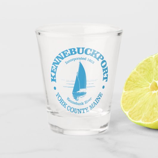 Kennebunkport (zeilboot) shot glas (Voorkant)