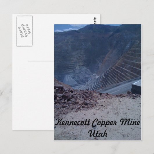 Kennecott Copper Mine Post Card Briefkaart (Voorkant / Achterkant)