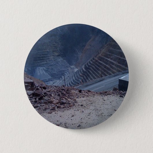 Kennecott Copper Mine Ronde Button 5,7 Cm (Voorkant)
