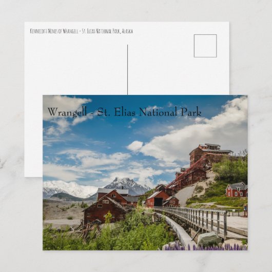 Kennecott Mine Wrangell - St. Elias Nationaal Park Feestdagenkaart (Voorkant / Achterkant)