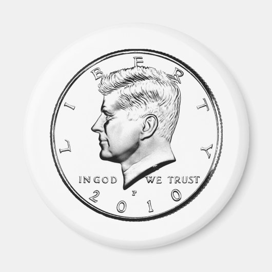 KENNED HALF DOLLAR MAGNEET (Voorkant)