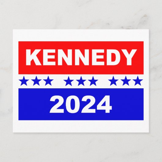 Kennedy 2024 briefkaart (Voorkant)
