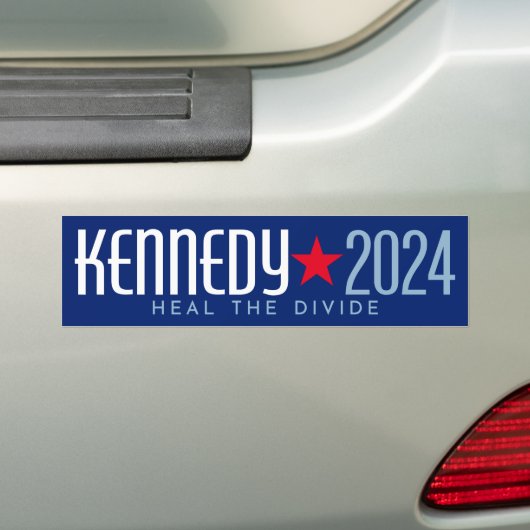 Kennedy 2024 Heal the Divide - rood blauw Bumpersticker (Op auto)