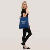 Kennedy 2024 patriottisch blauw tote bag (Op model)