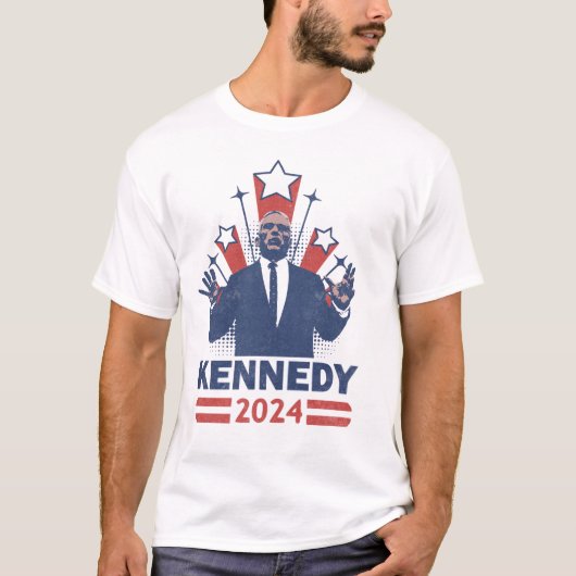 Kennedy 2024 RFK Jr voor President T-shirt (Voorkant)
