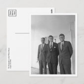Kennedy Brothers, John, Ted, Robert Briefkaart (Voorkant / Achterkant)