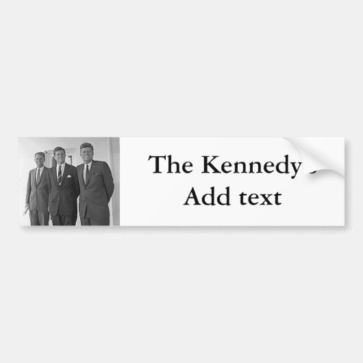 Kennedy Brothers, John, Ted, Robert Bumpersticker (Voorkant)
