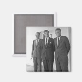 Kennedy Brothers, John, Ted, Robert Magneet (Voorkant / Achterkant)