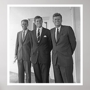 Kennedy Brothers, John, Ted, Robert Poster