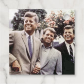 Kennedy Brothers, President John, Robert & Ted Bedankjes Labels (Achterkant)