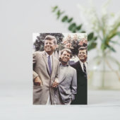 Kennedy Brothers, President John, Robert & Ted Briefkaart (Staand voorkant)