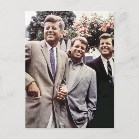 Kennedy Brothers, President John, Robert & Ted Briefkaart (Voorkant)