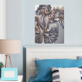 Kennedy Brothers, President John, Robert & Ted Folie Afdrukken (Insitu (Slaapkamer))