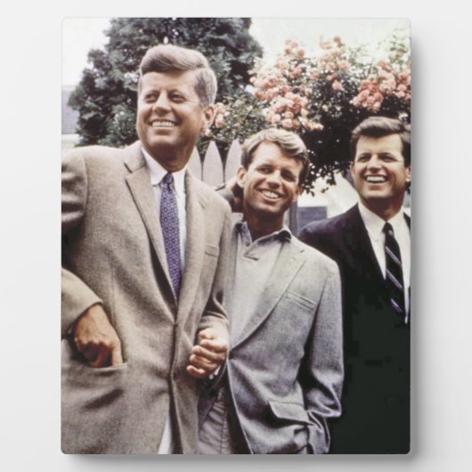Kennedy Brothers, President John, Robert & Ted Fotoplaat (Voorkant)